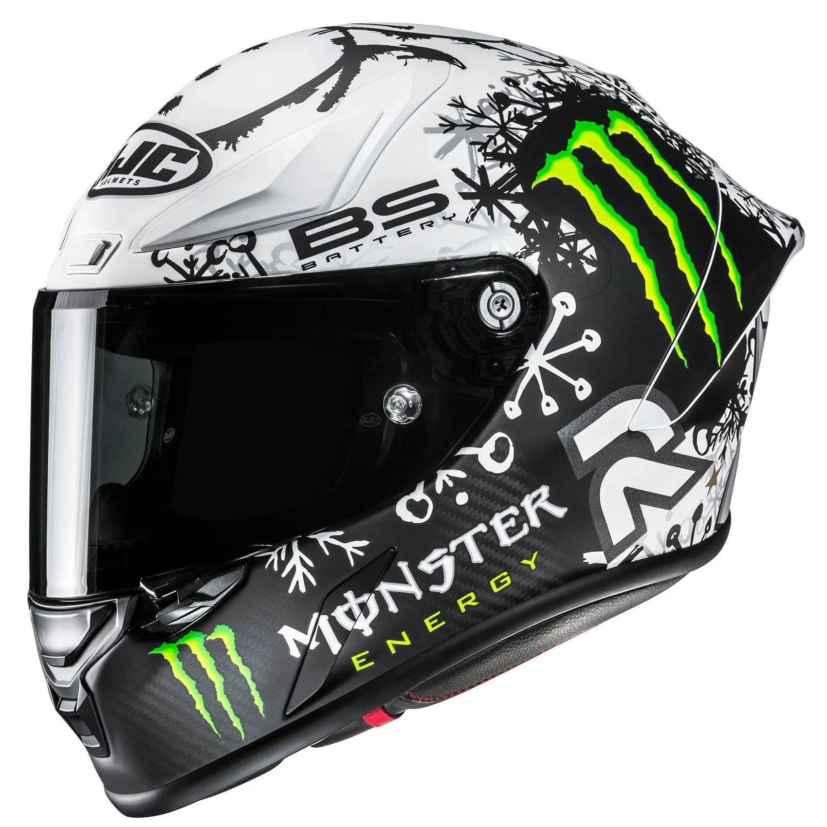 HJC RPHA 1 V2 Carbon Snow Diablo MC10SF Carbon FREE UK Delivery, FREE 365 Day Returns | Moto Central