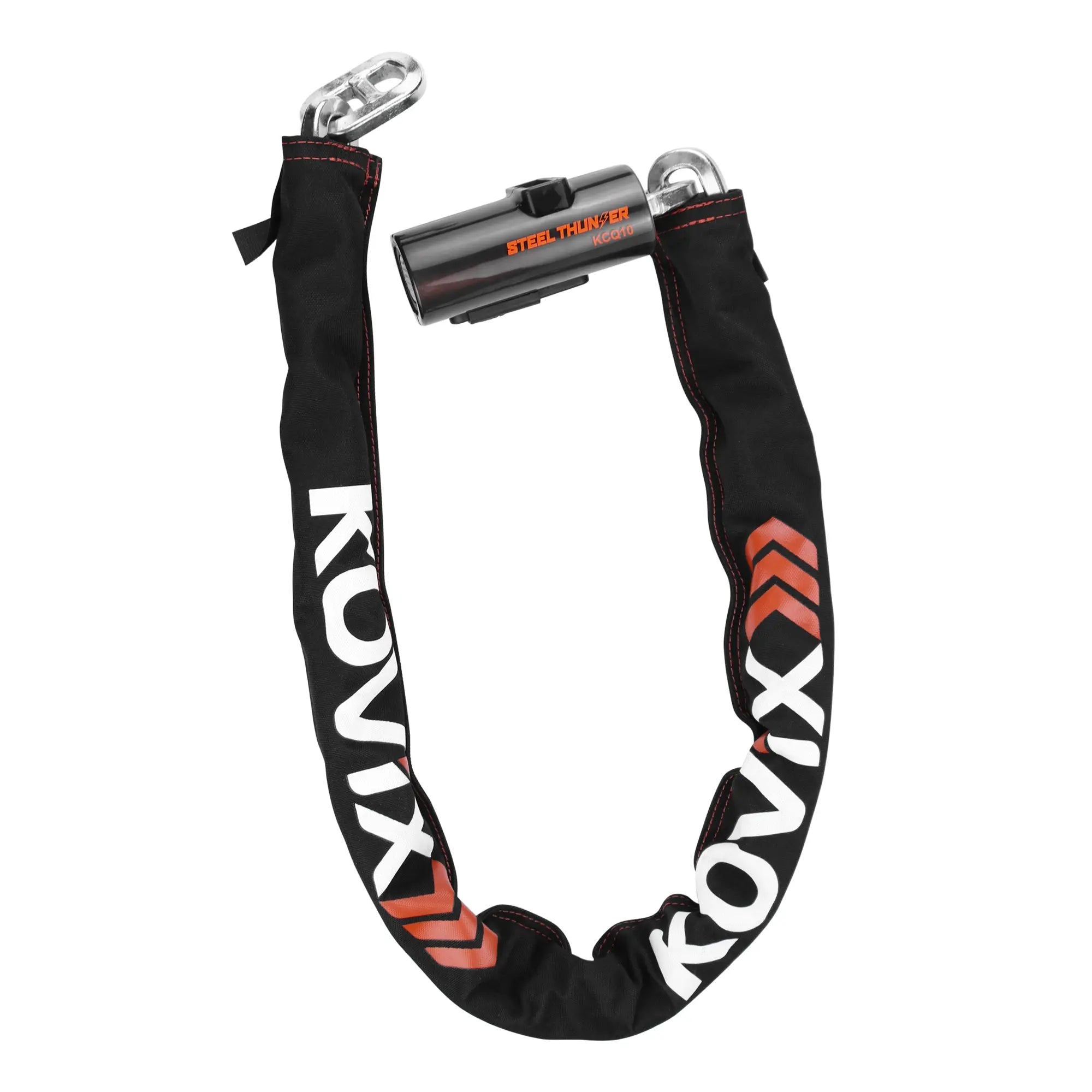 Kovix Steel Thunder KCQ10 Alarm Chain Lock Black - 1.2m x 10mm FREE UK Delivery, FREE 365 Day Returns | Moto Central