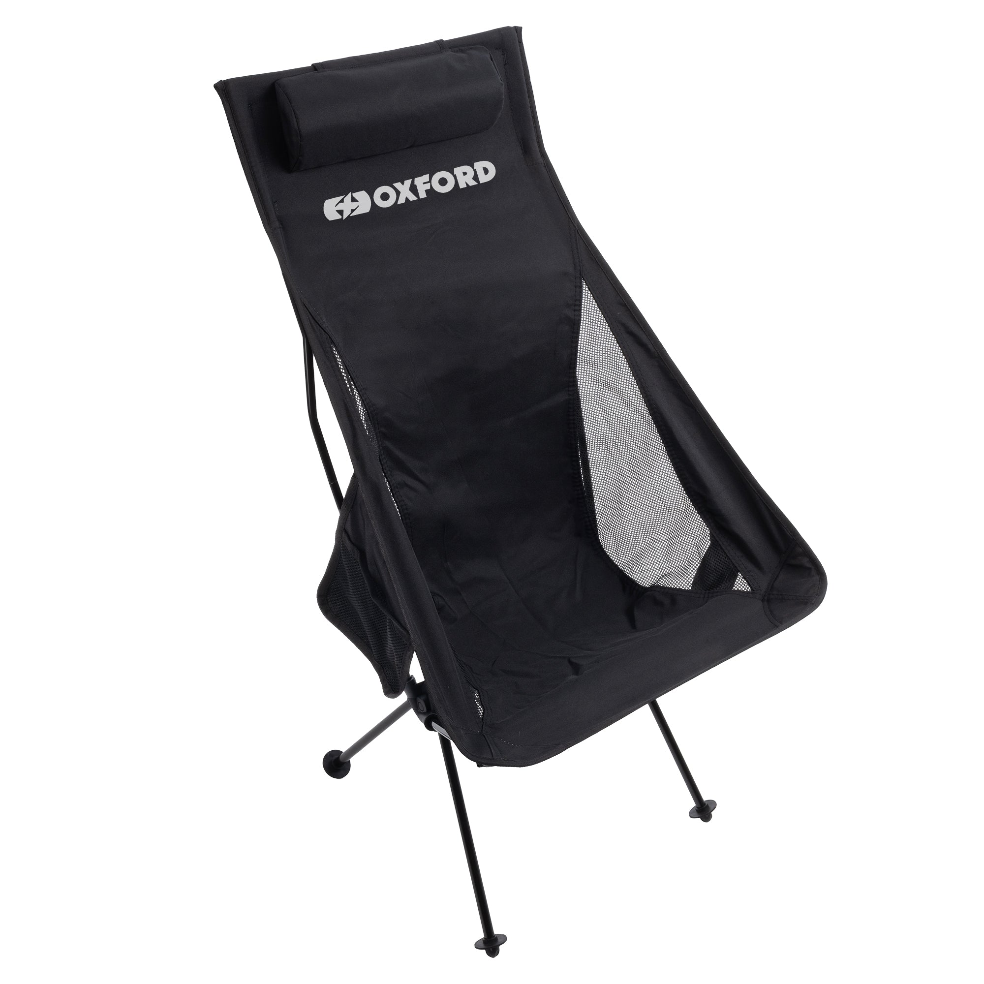 Oxford High-Back Camping Chair Black FREE UK Delivery, FREE 365 Day Returns | Moto Central