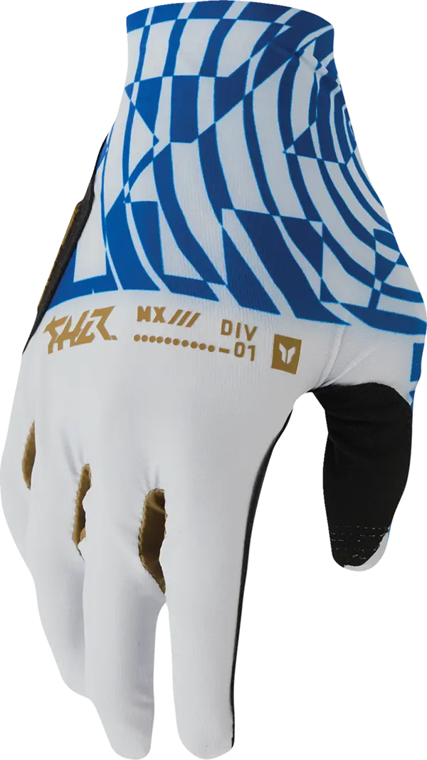 Thor Sportmode Mind Control Textile Gloves Blue / Light Grey / Black - FREE UK Shipping, FREE 365 Day Returns | Moto Central