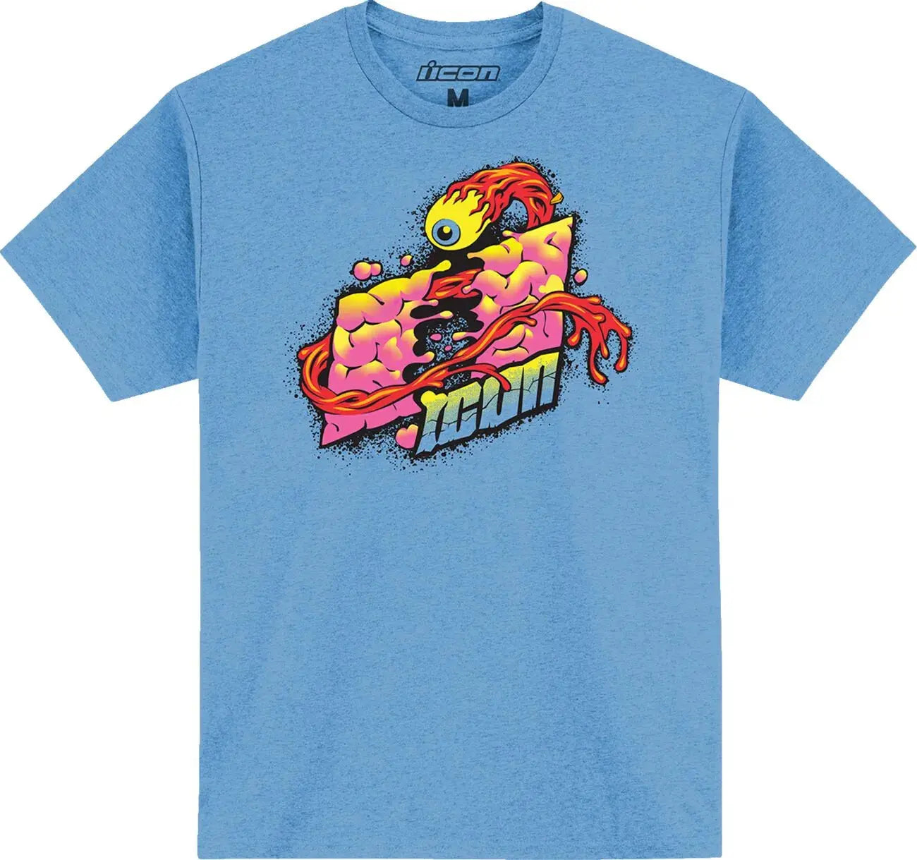 Icon Scatterbrain T-Shirt Light Blue - FREE UK Shipping, FREE 365 Day Returns | Moto Central