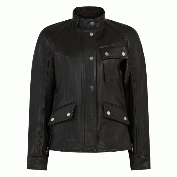Belstaff Penrith Ladies Leather Jacket Black FREE UK Delivery, FREE 365 Day Returns | Moto Central