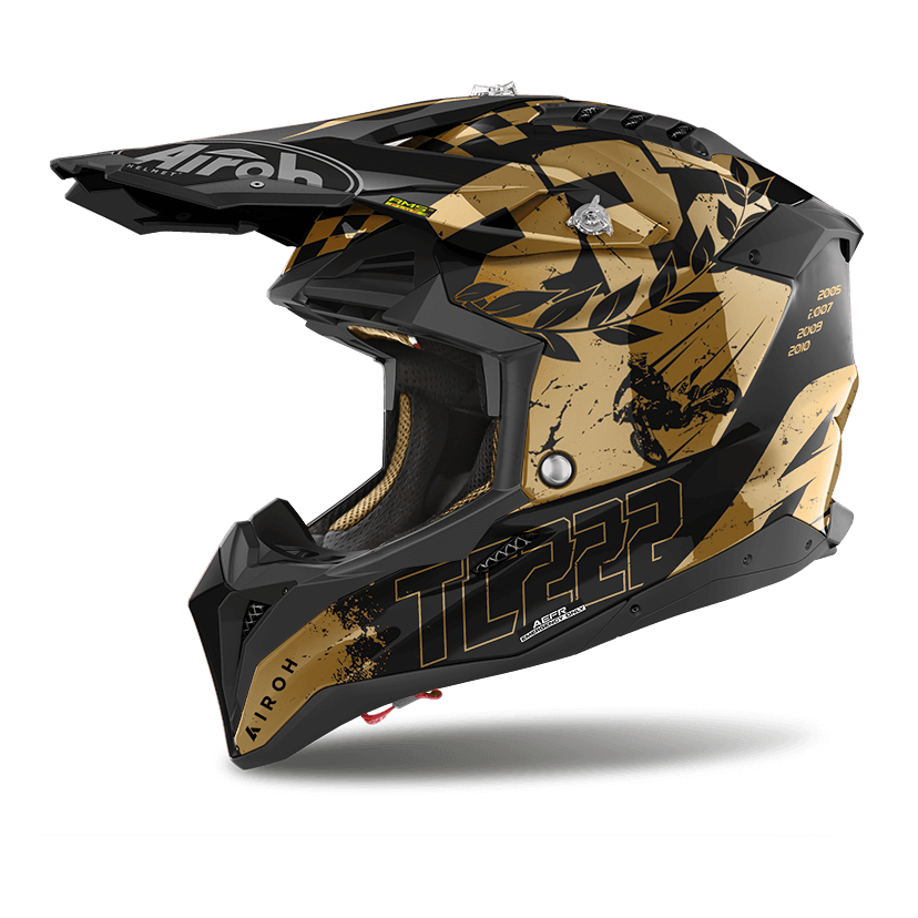 Airoh Aviator 3 Legend Gloss Chrome – motorcycle neckwear – front view