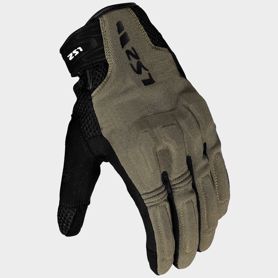 LS2 Dart 3 Textile Gloves Green / Grey FREE UK Delivery, FREE 365 Day Returns | Moto Central
