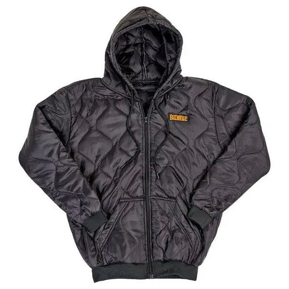 Biltwell Woobie Zip Hoodie Black - alternate front view