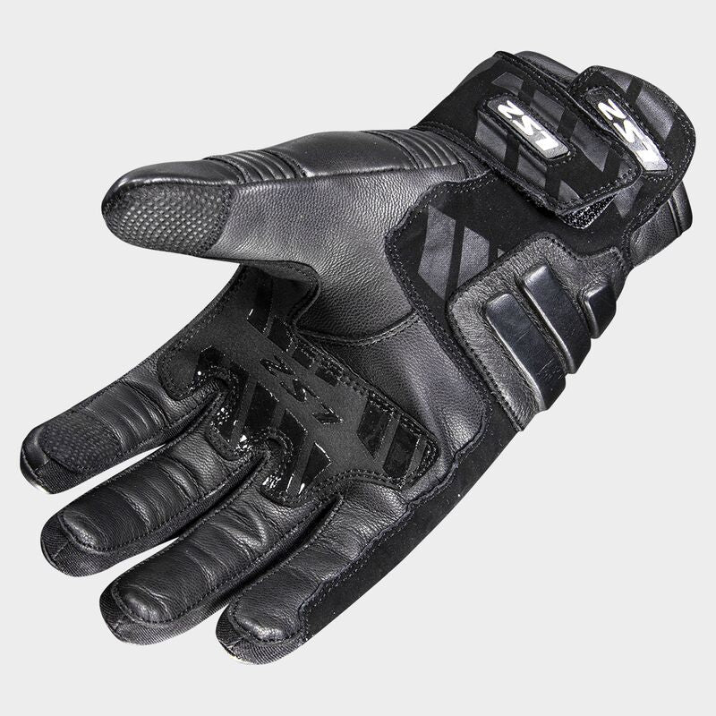 LS2 Octane Waterproof Leather Gloves Black