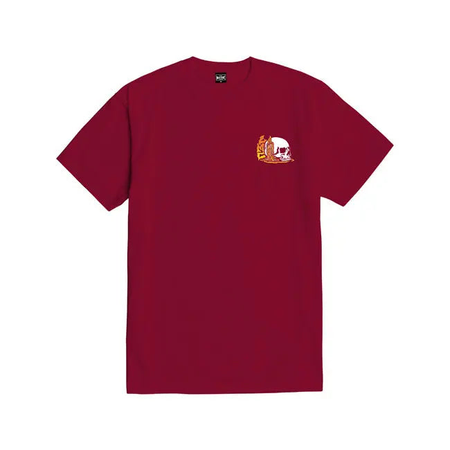 Loser Machine On Fire T-Shirt Burgundy FREE UK Delivery, FREE 365 Day Returns | Moto Central