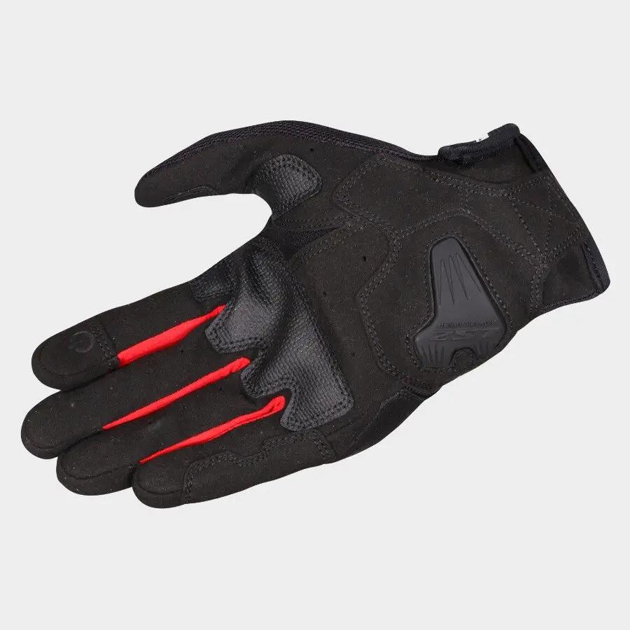 LS2 Atom Textile Gloves Black / Red FREE UK Delivery, FREE 365 Day Returns | Moto Central