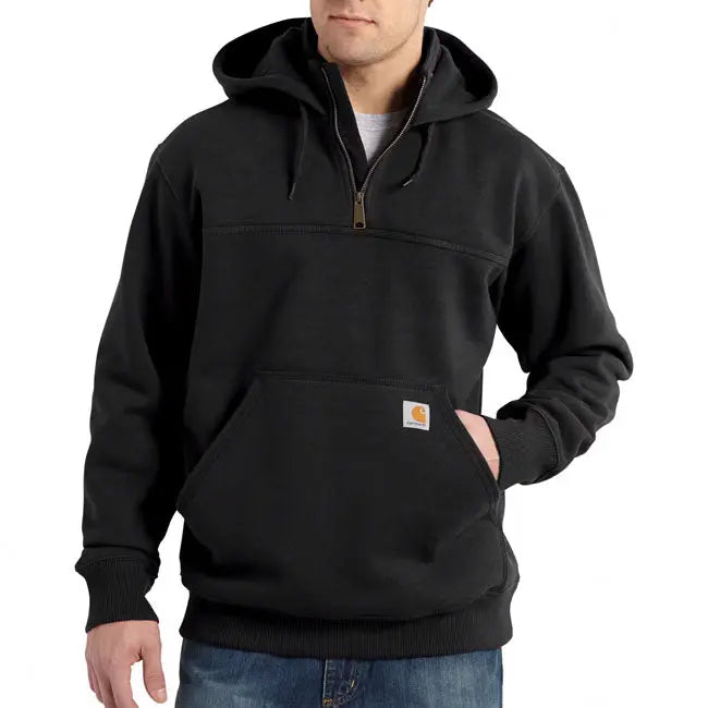 Carhartt Heavyweight Quarter-Zip Sweatshirt Black FREE UK Delivery, FREE 365 Day Returns | Moto Central