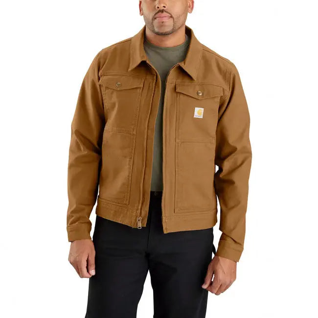 Carhartt Duck Relaxed Fit Jacket Carhartt Brown FREE UK Delivery, FREE 365 Day Returns | Moto Central
