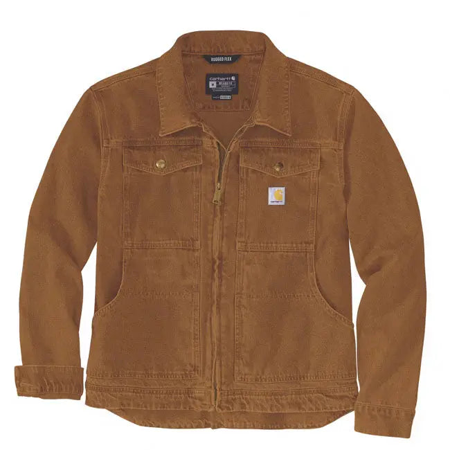 Carhartt Duck Relaxed Fit Jacket Carhartt Brown FREE UK Delivery, FREE 365 Day Returns | Moto Central
