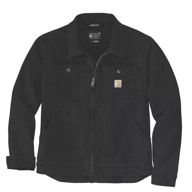Carhartt Duck Relaxed Fit Jacket Black FREE UK Delivery, FREE 365 Day Returns | Moto Central