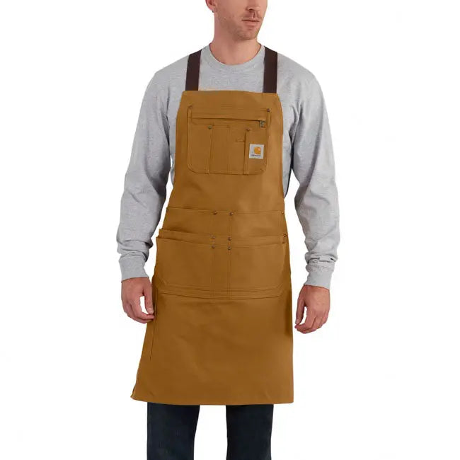 Carhartt Firm Duck Apron Carhartt Brown FREE UK Delivery, FREE 365 Day Returns | Moto Central