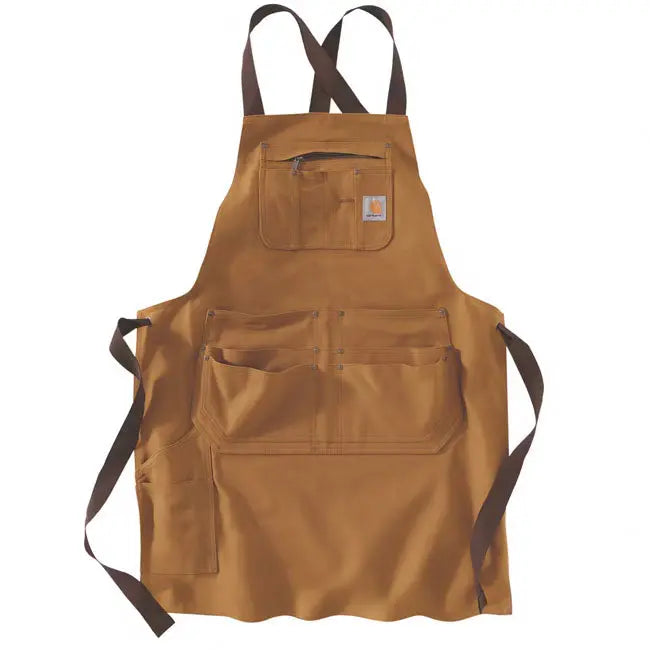 Carhartt Firm Duck Apron Carhartt Brown FREE UK Delivery, FREE 365 Day Returns | Moto Central