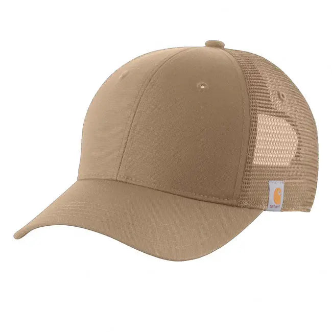 Carhartt Canvas Mesh Back Cap Dark Khaki FREE UK Delivery, FREE 365 Day Returns | Moto Central
