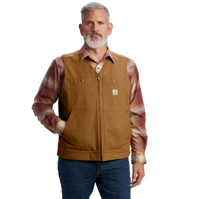 Carhartt Montana Duck Vest Carhartt Brown FREE UK Delivery, FREE 365 Day Returns | Moto Central