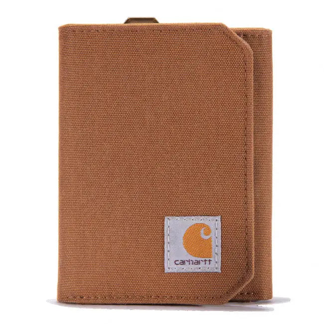 Carhartt Nylon Duck Trifold Wallet Carhartt Brown FREE UK Delivery, FREE 365 Day Returns | Moto Central