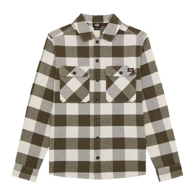 Dickies Sacramento Shirt Egret FREE UK Delivery, FREE 365 Day Returns | Moto Central