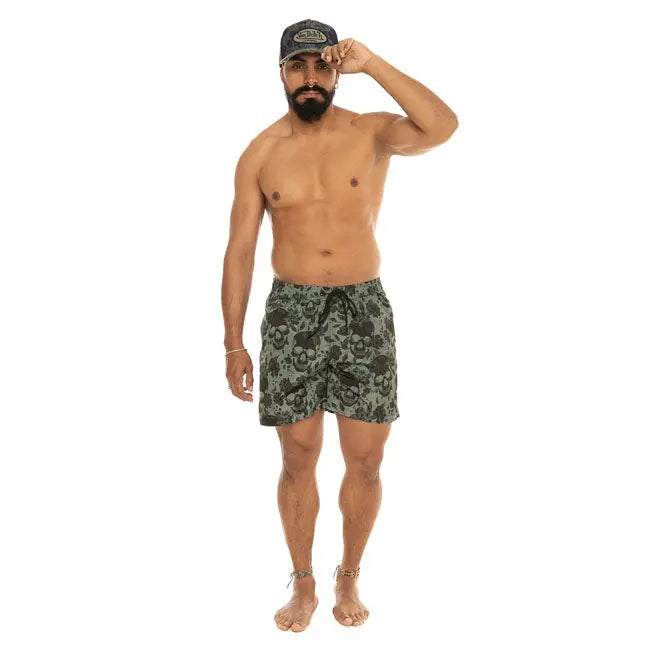 Von Dutch Burt25 Swimshort Khaki FREE UK Delivery, FREE 365 Day Returns | Moto Central