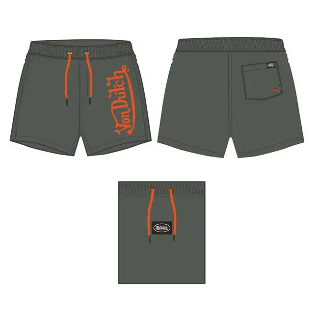 Von Dutch Mick Swimshort Khaki FREE UK Delivery, FREE 365 Day Returns | Moto Central