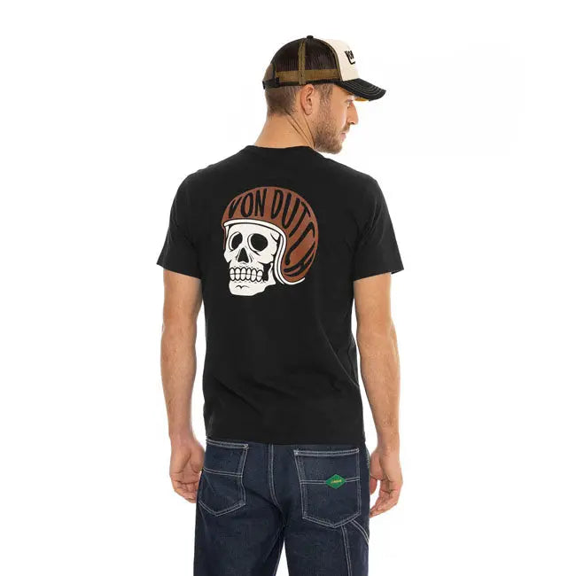 Von Dutch Bones T-Shirt Black FREE UK Delivery, FREE 365 Day Returns | Moto Central