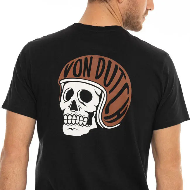 Von Dutch Bones T-Shirt Black FREE UK Delivery, FREE 365 Day Returns | Moto Central