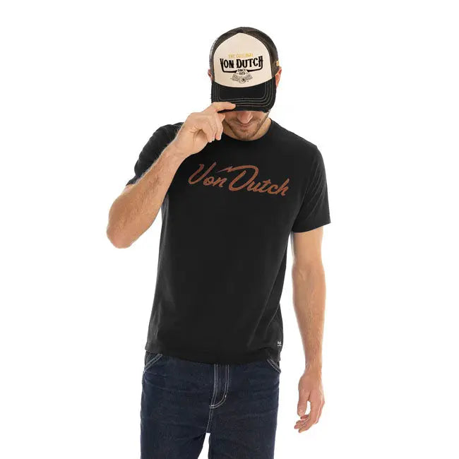 Von Dutch Bones T-Shirt Black FREE UK Delivery, FREE 365 Day Returns | Moto Central