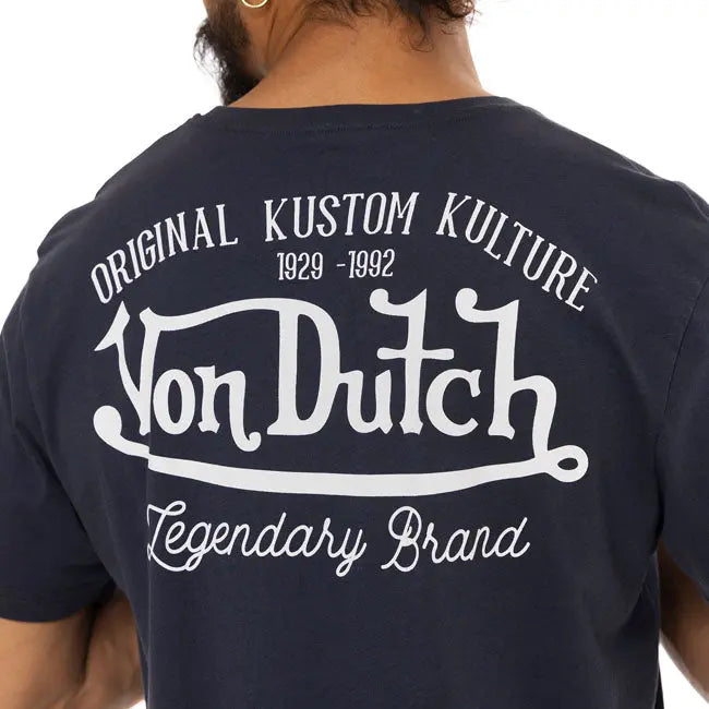 Von Dutch Eye T-Shirt Navy FREE UK Delivery, FREE 365 Day Returns | Moto Central