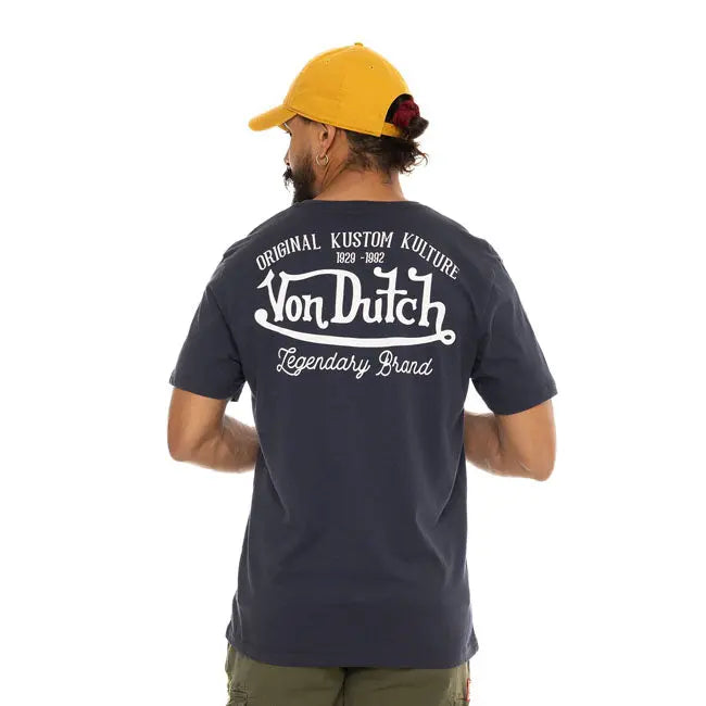 Von Dutch Eye T-Shirt Navy FREE UK Delivery, FREE 365 Day Returns | Moto Central