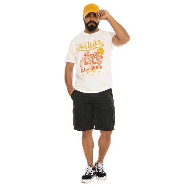 Von Dutch Siera T-Shirt Ecru FREE UK Delivery, FREE 365 Day Returns | Moto Central