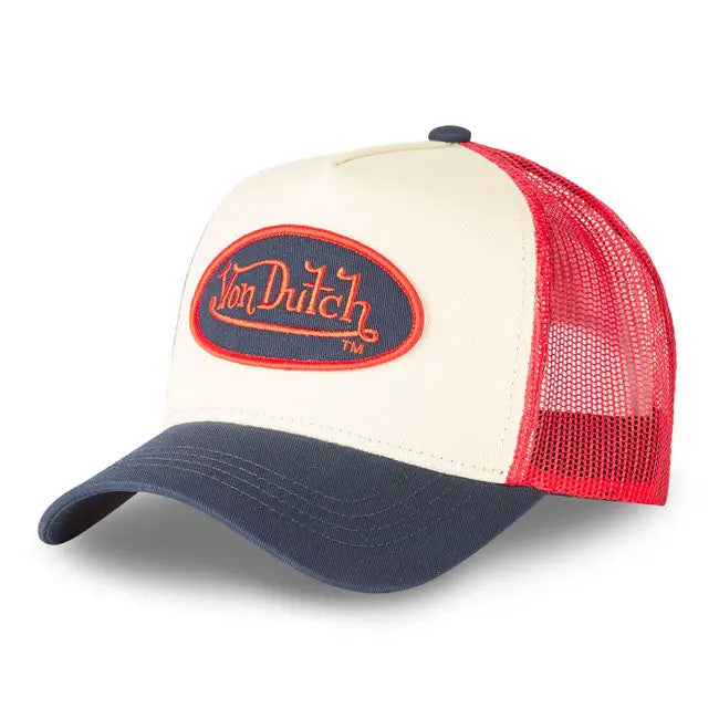 Von Dutch Classic5 Logo Cap Orange / Grey FREE UK Delivery, FREE 365 Day Returns | Moto Central