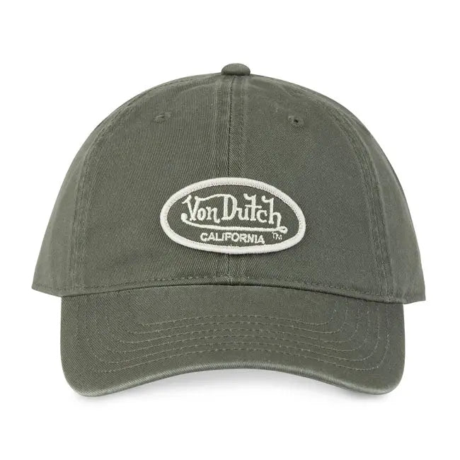 Von Dutch Logo Cap Khaki FREE UK Delivery, FREE 365 Day Returns | Moto Central