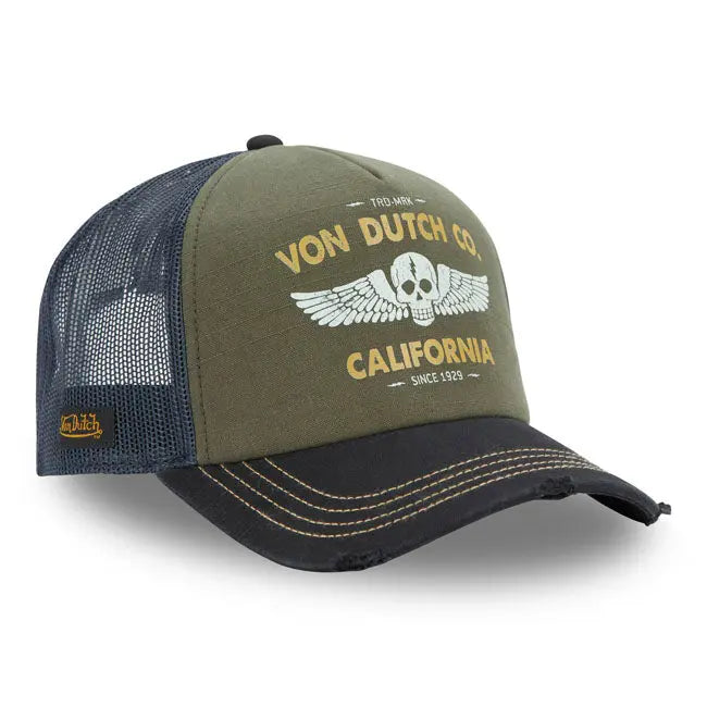 Von Dutch Crew 21 Cap Khaki FREE UK Delivery, FREE 365 Day Returns | Moto Central