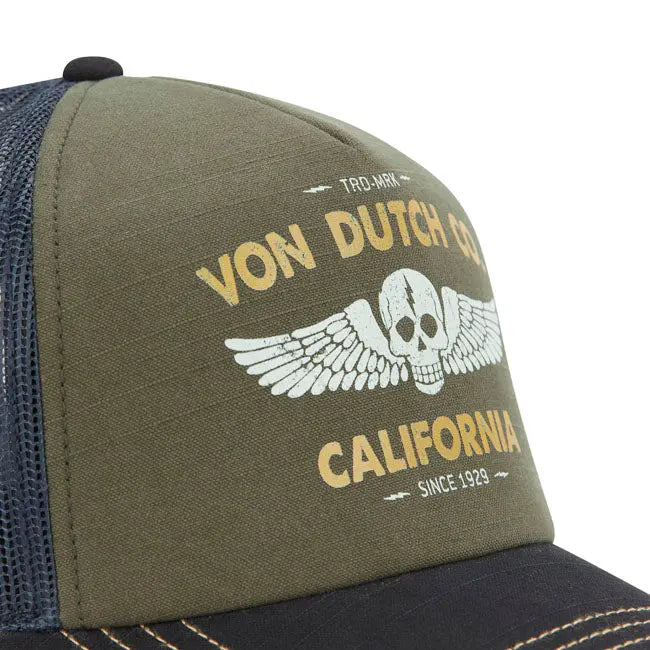 Von Dutch Crew 21 Cap Khaki FREE UK Delivery, FREE 365 Day Returns | Moto Central