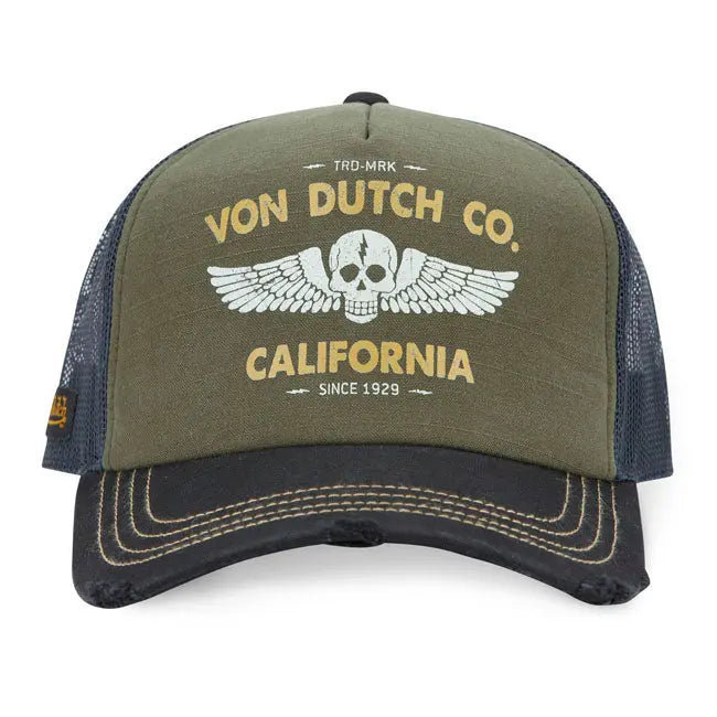 Von Dutch Crew 21 Cap Khaki FREE UK Delivery, FREE 365 Day Returns | Moto Central