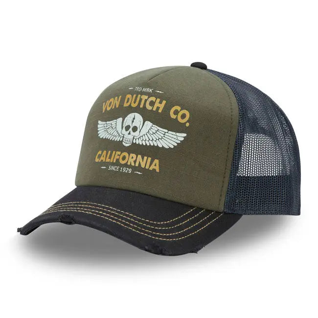 Von Dutch Crew 21 Cap Khaki FREE UK Delivery, FREE 365 Day Returns | Moto Central