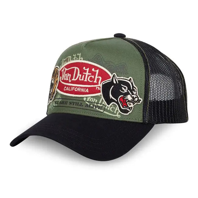 Von Dutch Patches 05 Cap Green / Black FREE UK Delivery, FREE 365 Day Returns | Moto Central