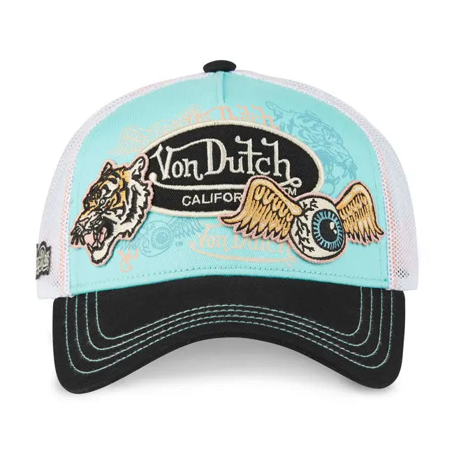 Von Dutch Patches 08 Cap Blue FREE UK Delivery, FREE 365 Day Returns | Moto Central