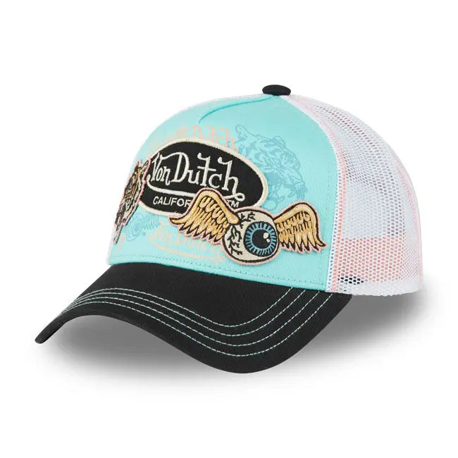 Von Dutch Patches 08 Cap Blue FREE UK Delivery, FREE 365 Day Returns | Moto Central