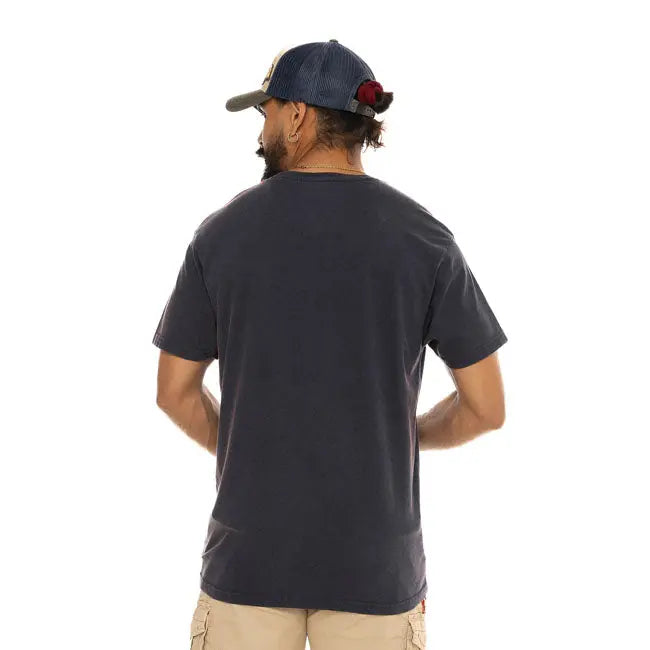 Von Dutch Wolfy T-Shirt Navy FREE UK Delivery, FREE 365 Day Returns | Moto Central