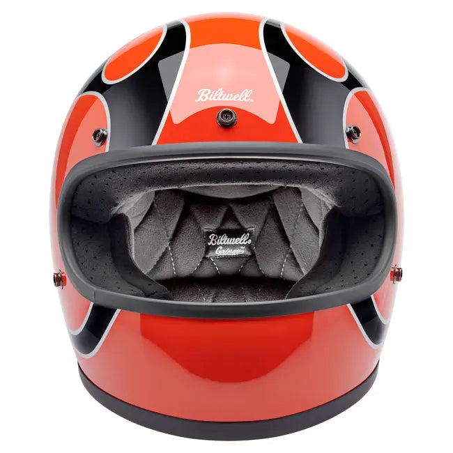 Biltwell Gringo Comp Orange Flames FREE UK Delivery, FREE 365 Day Returns | Moto Central