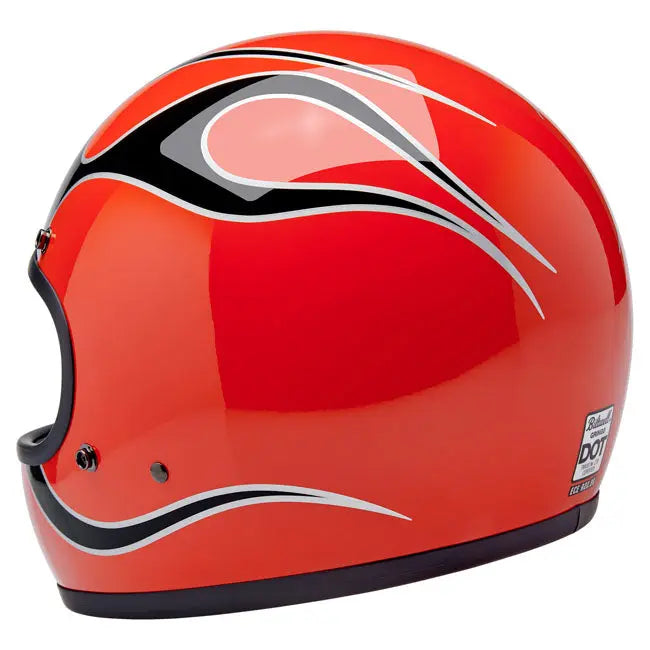 Biltwell Gringo Comp Orange Flames FREE UK Delivery, FREE 365 Day Returns | Moto Central
