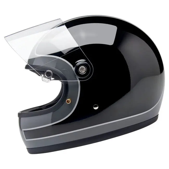 Biltwell Gringo S Storm Grey / Gloss Black Tracker FREE UK Delivery, FREE 365 Day Returns | Moto Central