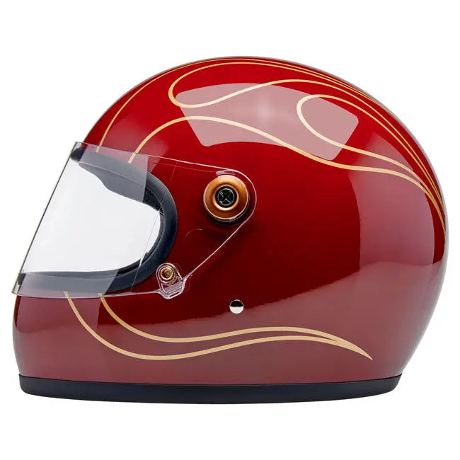 Biltwell Gringo S Garnet Red Flames FREE UK Delivery, FREE 365 Day Returns | Moto Central
