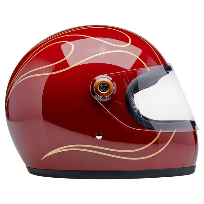 Biltwell Gringo S Garnet Red Flames FREE UK Delivery, FREE 365 Day Returns | Moto Central