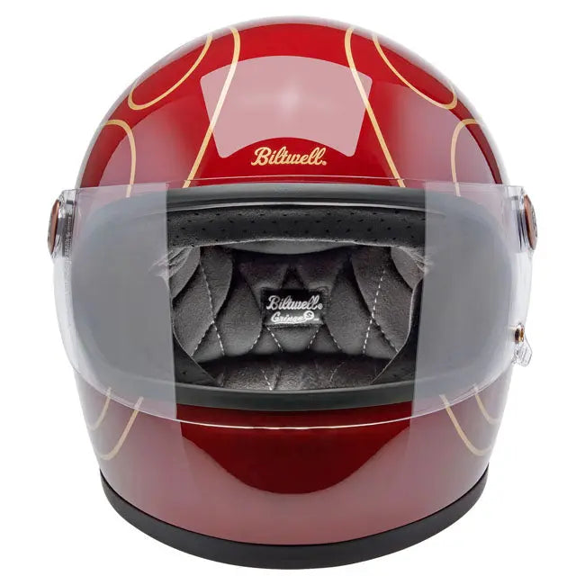 Biltwell Gringo S Garnet Red Flames FREE UK Delivery, FREE 365 Day Returns | Moto Central