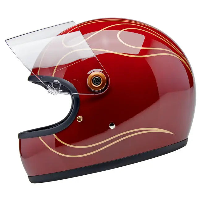 Biltwell Gringo S Garnet Red Flames FREE UK Delivery, FREE 365 Day Returns | Moto Central
