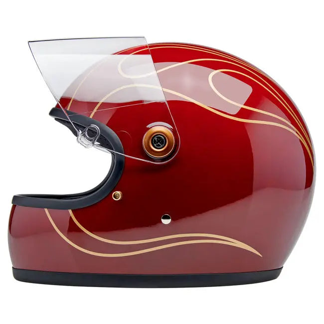 Biltwell Gringo S Garnet Red Flames FREE UK Delivery, FREE 365 Day Returns | Moto Central