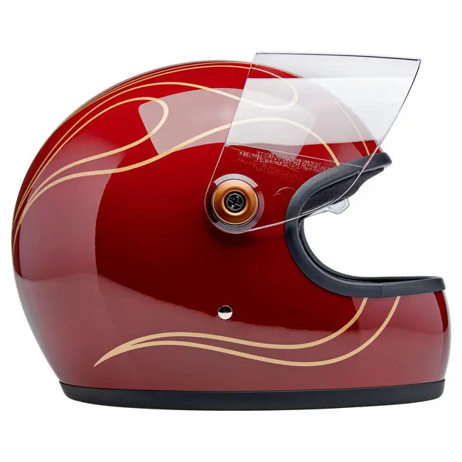 Biltwell Gringo S Garnet Red Flames FREE UK Delivery, FREE 365 Day Returns | Moto Central