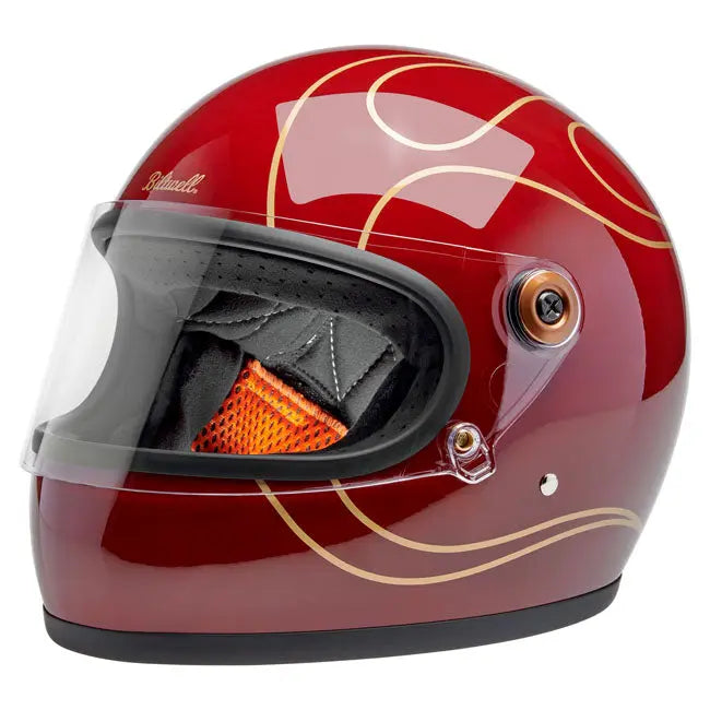 Biltwell Gringo S Garnet Red Flames FREE UK Delivery, FREE 365 Day Returns | Moto Central